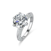 Wholesale Moissanite Ring S925 Sterling Silver Light Luxury Bow Design Ring For Women