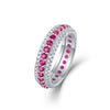 Wholesale Moissanite Ring 925 Silver Fashion Geometric Style Set With Diamonds For Women