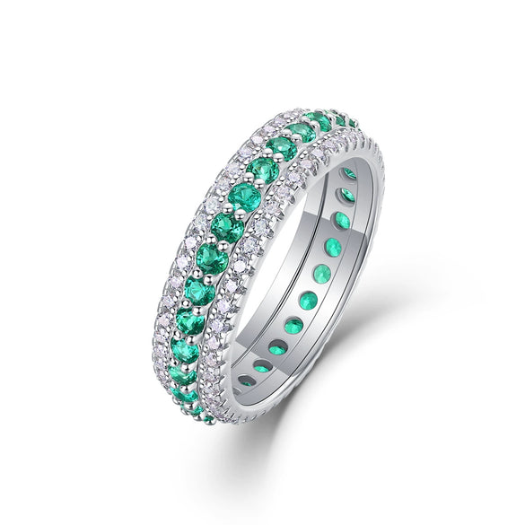 Wholesale Moissanite Ring 925 Silver Fashion Geometric Style Set With Diamonds For Women