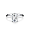 Wholesale Moissanite Ring 925 Silver Minimalist Geometric Emerald Cut For Women