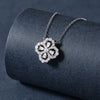 Wholesale Moissanite S925 Sterling Silver Fourleaf Clover Pendant Necklace Versatile Forest Style Jewelry