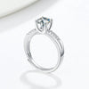 Wholesale Moissanite S925 Sterling Silver Ring Geometric Electroplated For Women