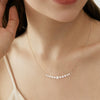 Wholesale Moissanite Smile Pendant Necklace With 925 Sterling Silver And Pt950 Platinum Clavicle Chain Electroplated In Pastoral And Geometric Style