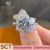 Wholesale Moissanite Sunflower Classic Sixclaw Wedding Ring For Women In S925 Sterling Silver With Geometric Pattern And Electroplating