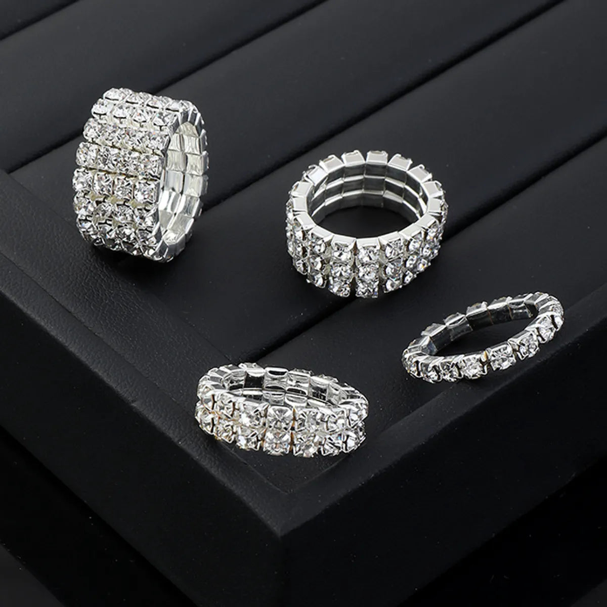 Wholesale Multi-drain Diamond Elastic Ring