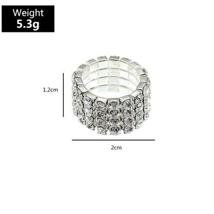 Wholesale Multi-drain Diamond Elastic Ring