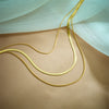 Wholesale Multi Layer Snake Shaped Titanium Steel Necklace Cold Style Electroplated For Women