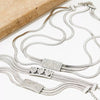 Wholesale Multi Layer Stainless Steel Love Themed Jewelry Suit With Vacuum Plated Clavicle Chain And Bracelet For Women