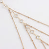 Wholesale Multichain Leg Chain Golden Sexy Thigh Chain Women's Diamond Multilayer Clip Bead Chain Body Chain Alloy Inlaid With Artificial Gemstones And Semi Precious Stones