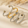 Wholesale Multicolor Titanium Steel And Stainless Steel Electroplated Twist Room Gold Bracelet Cable Bracelet With Personality Style
