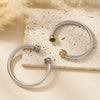Wholesale Multicolor Titanium Steel Electroplated Twist Personality Bracelet