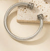 Wholesale Multicolor Titanium Steel Electroplated Twist Personality Bracelet