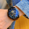 Wholesale Multifunctional Fully Automatic Mechanical Men's Watch With Round Dial Alloy Case Stainless Steel Buckle And Genuine Leather Strap