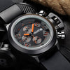 Wholesale Multifunctional Men's Alloy Case Silicone Strap Round Dial Quartz Watch Waterproof With Spiral Crown And Pin Buckle
