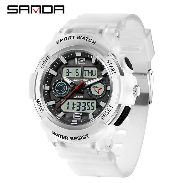 Wholesale Multifunctional Outdoor Sports Waterproof Electronic Watch For Students Abs Case Tpu Strap Acrylic Mirror Round Dial