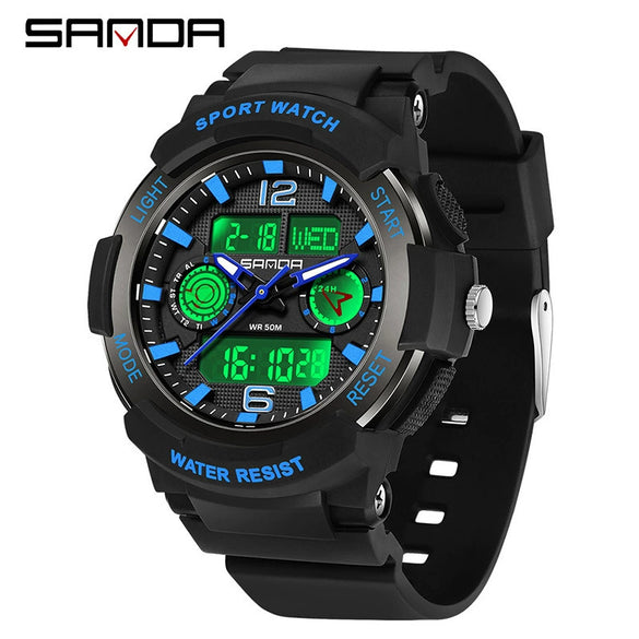 Wholesale Multifunctional Outdoor Sports Waterproof Electronic Watch For Students Abs Case Tpu Strap Acrylic Mirror Round Dial