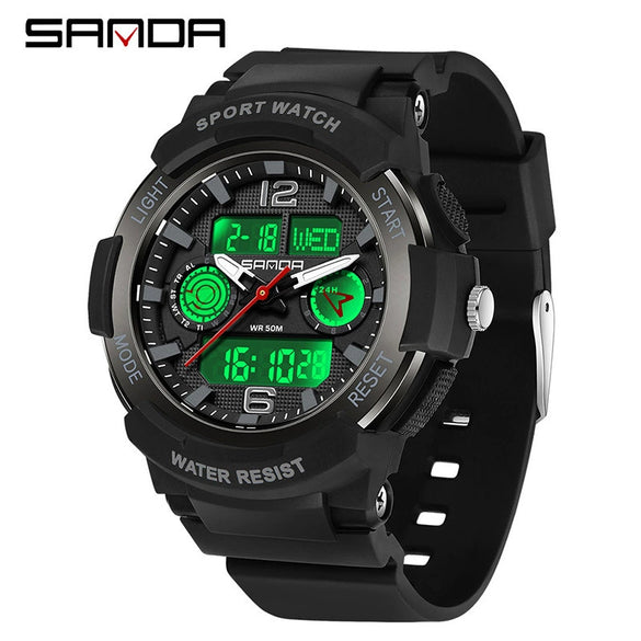 Wholesale Multifunctional Outdoor Sports Waterproof Electronic Watch For Students Abs Case Tpu Strap Acrylic Mirror Round Dial
