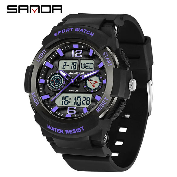 Wholesale Multifunctional Outdoor Sports Waterproof Electronic Watch For Students Abs Case Tpu Strap Acrylic Mirror Round Dial