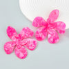 Wholesale Multilayer Acetate Plate Flower Earrings For Women Fashion Style