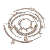 Wholesale Multilayer Chain Cuban Style Stainless Steel Bracelet With Butterfly Cross Pendant 18K Vacuum Plated For Women And Unisex