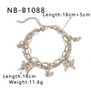 Wholesale Multilayer Chain Cuban Style Stainless Steel Bracelet With Butterfly Cross Pendant 18K Vacuum Plated For Women And Unisex