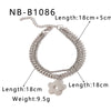 Wholesale Multilayer Chain Cuban Style Stainless Steel Bracelet With Butterfly Cross Pendant 18K Vacuum Plated For Women And Unisex