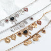Wholesale Multilayer Metal Retro Heart Pendant Ladies Charm Necklace Alloy Electroplating