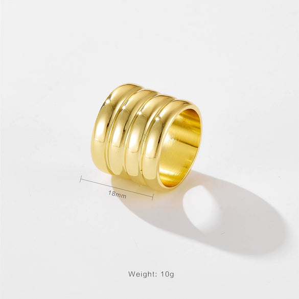 Wholesale Multilayer Punk Style Copper Ring With Exaggerated Creative Design And Electroplating Treatment In Joker Theme For Women And Unisex