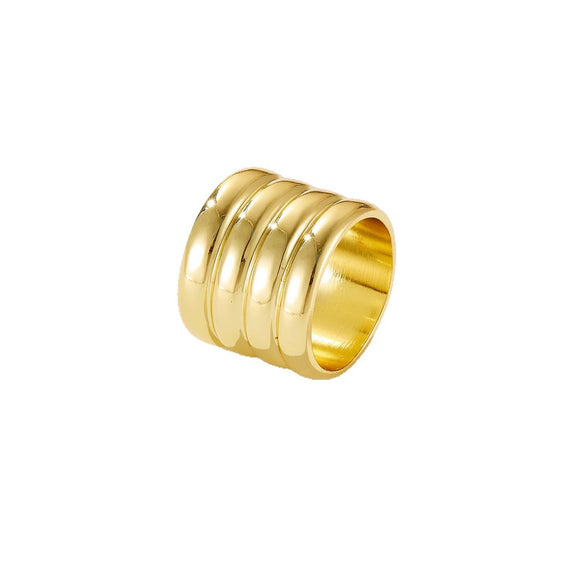 Wholesale Multilayer Punk Style Copper Ring With Exaggerated Creative Design And Electroplating Treatment In Joker Theme For Women And Unisex