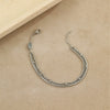 Wholesale Multilayer Stainless Steel Bracelets Stacked With Zircon Geometric Fashion Ol Style Electroplated For Women