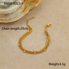 Wholesale Multilayer Stainless Steel Bracelets Stacked With Zircon Geometric Fashion Ol Style Electroplated For Women