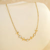 Wholesale Multilayer Stainless Steel Geometric Anklet In Marine Resort Style