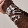 Wholesale Multilayered Geometric Stainless Steel Electroplated Bracelet Set For Women