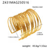 Wholesale Multilayered Geometric Stainless Steel Electroplated Bracelet Set For Women