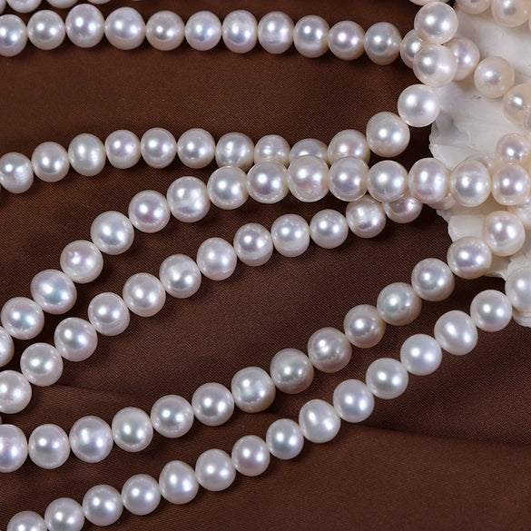 Wholesale Naked Freshwater Pearl Potato Shape Diy Jewelry Sweater Chain Hand Bead Material