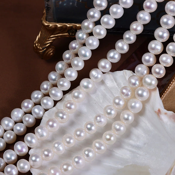 Wholesale Naked Freshwater Pearl Potato Shape Diy Jewelry Sweater Chain Hand Bead Material