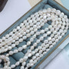 Wholesale Naked Freshwater Pearls Doublesided Light Baroque Shaped String