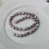 Wholesale Naked Freshwater Pearls Doublesided Light Baroque Shaped String