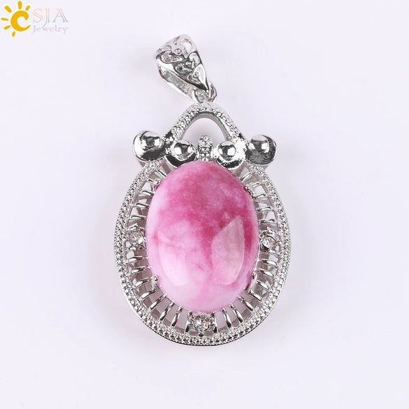 Wholesale Natural Agate And Copper Accessories Minimalist Ellipse Hollow Pendant Long Necklace For Women With Electroplating Treatment