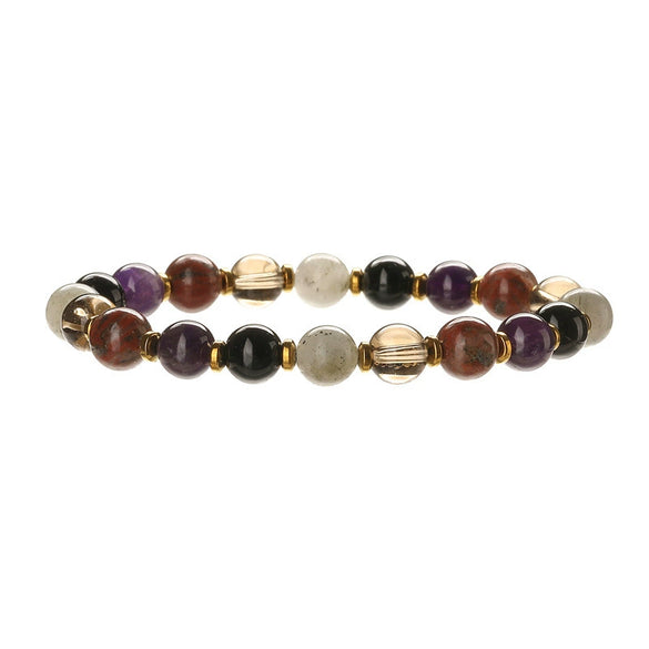 Wholesale Natural Agate Geometric Handmade Beaded Unisex Bracelet Jewelry
