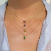 Wholesale Natural Animal Style Brass Ochain Clavicle Necklace With Copper Inlaid Zircon Pendant And Real Gold Plating