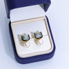 Wholesale Natural Animal Zodiac Style Pearl Inlaid 925 Silver Stud Earrings With Freshwater Pearl