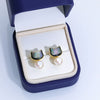 Wholesale Natural Animal Zodiac Style Pearl Inlaid 925 Silver Stud Earrings With Freshwater Pearl