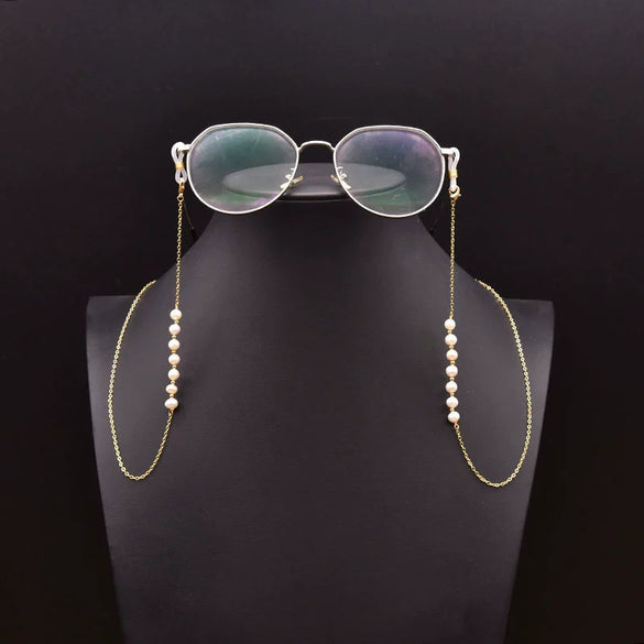 Wholesale Natural Baroque Pearl Hanging Chain Glasses Chain Jewelry Beaded Eye Accessories Anti Lost For Women