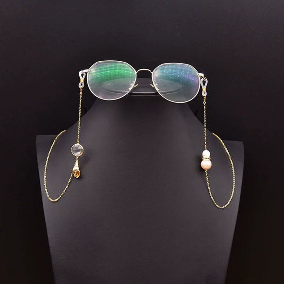 Wholesale Natural Baroque Pearl Hanging Chain Glasses Chain Jewelry Beaded Eye Accessories Anti Lost For Women
