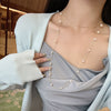 Wholesale Natural Baroque Pearl Long Sweater Chain With Geometric Pattern For Women Retro Beaded Clavicle Chain Jewelry