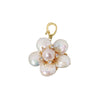 Wholesale Natural Freshwater Baroque Pearl Flower Pendant Necklace For Women Copper Electroplated