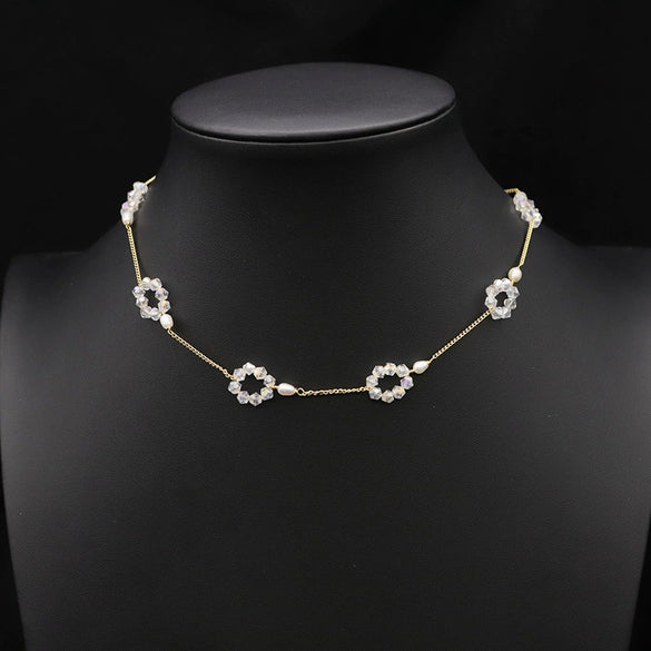 Wholesale Natural Freshwater Baroque Pearl Multi Layer Retro Long Clavicle And Sweater Chain Necklace For Women With 925 Silver Pendant And Geometric Pattern Electroplated