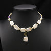 Wholesale Natural Freshwater Baroque Pearl Multi Layer Retro Long Clavicle And Sweater Chain Necklace For Women With 925 Silver Pendant And Geometric Pattern Electroplated