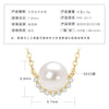 Wholesale Natural Freshwater Pearl Clavicle Necklace With Invisible Pendant Silver 925 Silver Electroplated Geometric Style